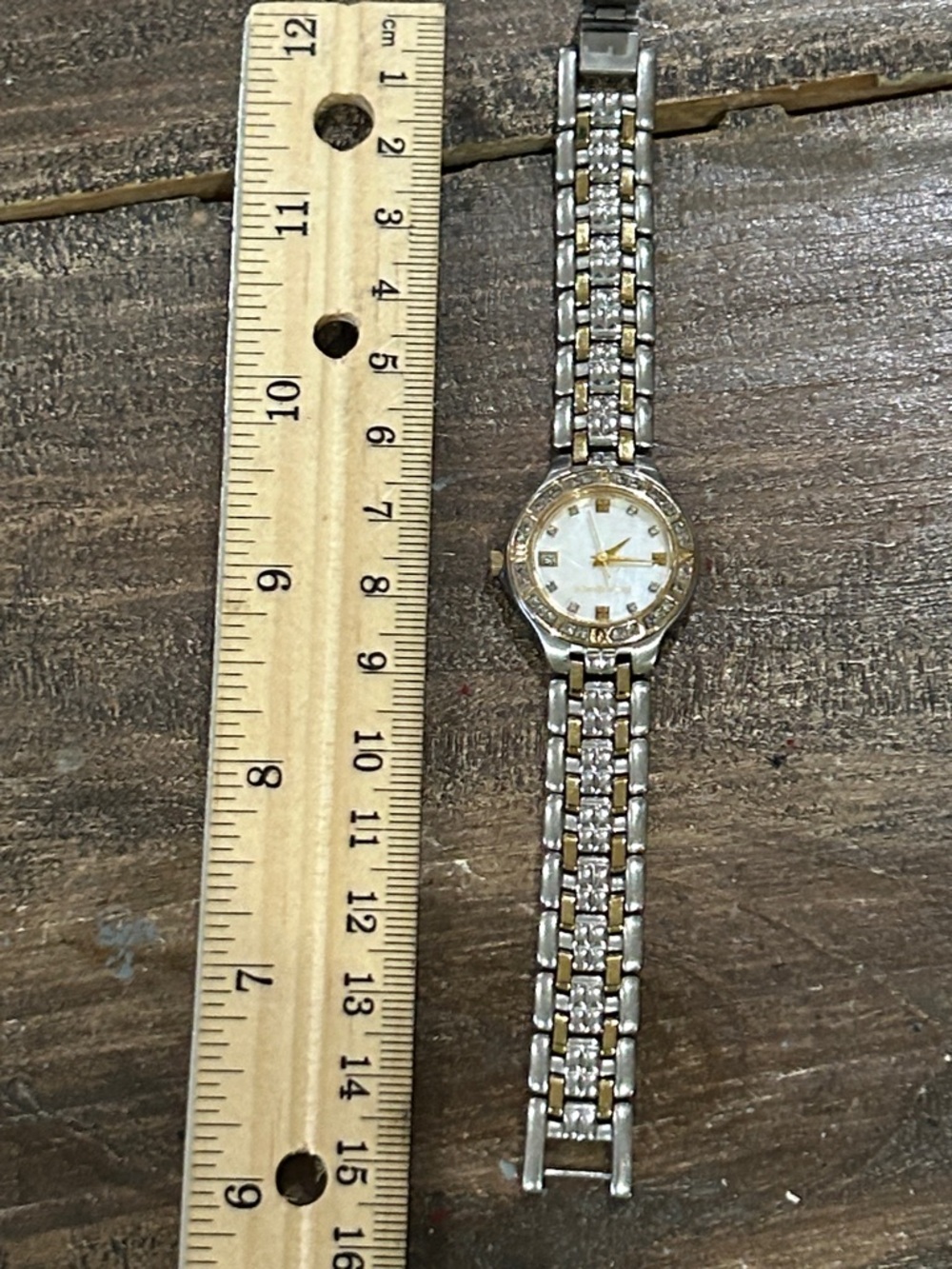 Yves Saint Laurent Two-Tone Gold & Silver Women's Bracelet Watch - Picture 6 of 6